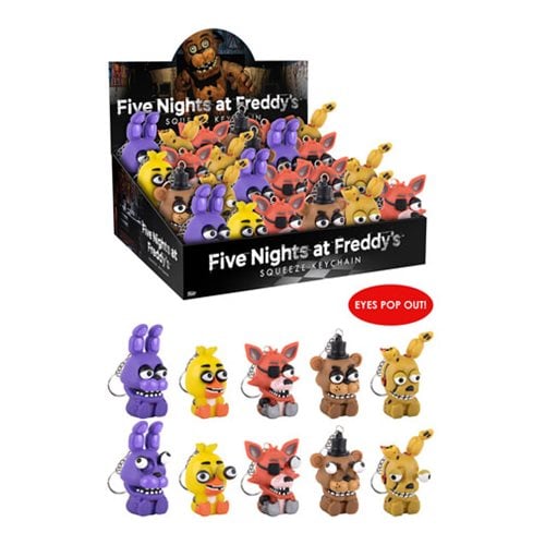 Five Nights at Freddy's Squeeze Key Chain Display Case